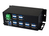 Exsys USB 3.0 Hub – 12 Ports, Überspannungsschutz