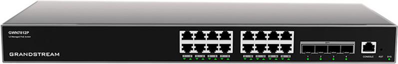 Grandstream Netzwerk-Switch – 12 Ports, PoE-Unterstützung