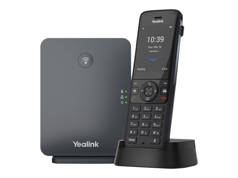 Yealink Schnurloses VoIP-Telefon – Bluetooth, 10 Mobilteile