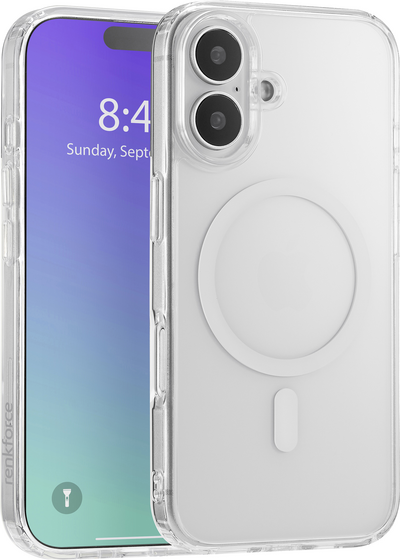 Renkforce iPhone 16 Hülle – Transparent, MagSafe-kompatibel