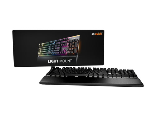 BE QUIET! Tastatur – Leise Tasten, Medienrad, RGB-Beleuchtung