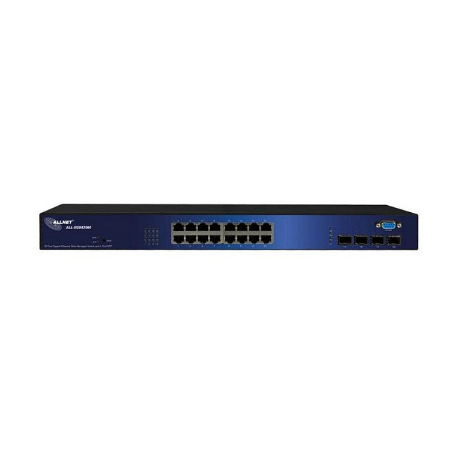 ALLNET 16-Port Gigabit Switch – Lüfterlos, Smart Managed