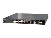 Planet Technology Netzwerk-Switch – 24 PoE+ Ports, Gigabit Ethernet