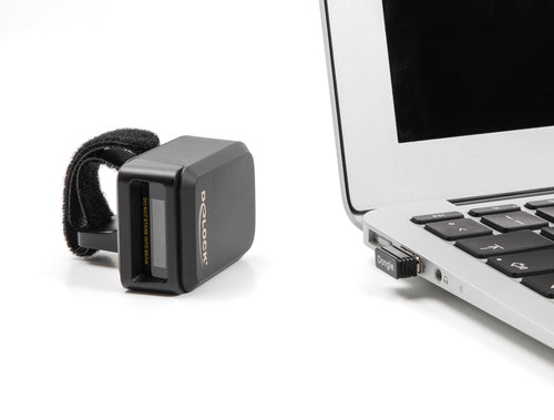 DELOCK Ringbarcode-Scanner – Tragbar, USB-C & Bluetooth