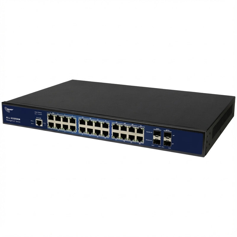ALLNET 24-Port Gigabit Switch – Lüfterlos, für leise Büros