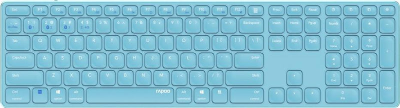 RAPOO Kabellose Tastatur – Blau, für mehrere Geräte
