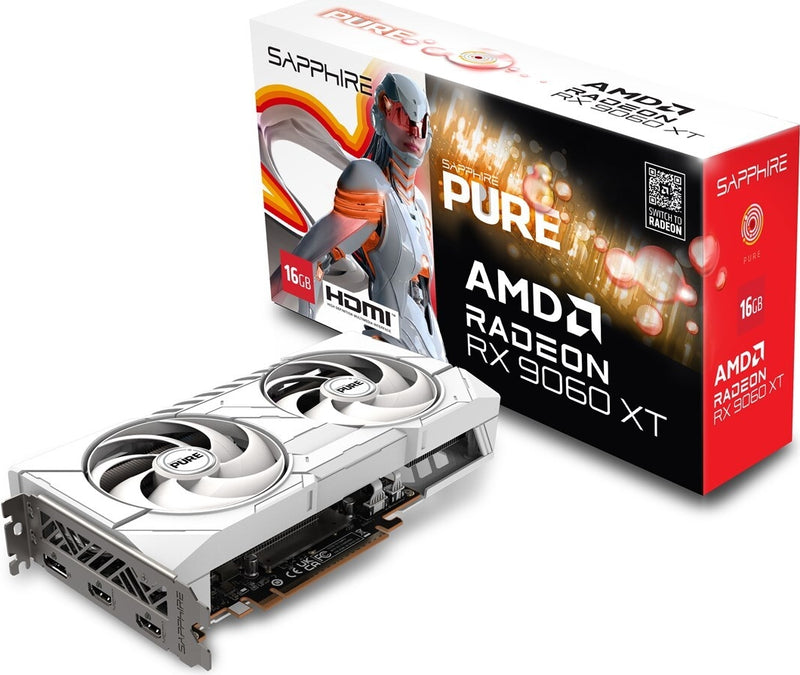 SAPPHIRE Grafikkarte – Radeon RX 9060 XT, 16 GB für 8K-Auflösung