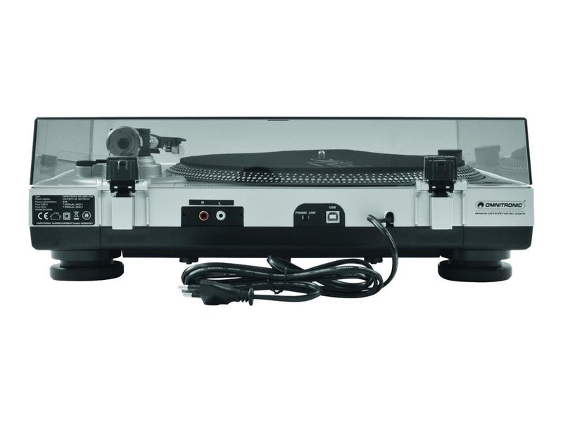 Omnitronic Plattenspieler – Voll-Handbetrieb, Belt-Drive