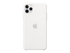 Apple Silikon-Schutzhülle – Weiß, für iPhone 11 Pro Max