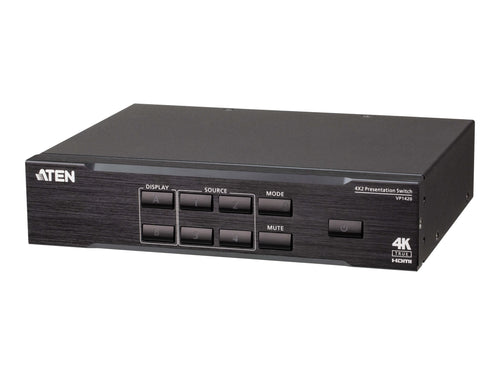 Aten Präsentations-Schalter – 4K Video & Audio, HDMI/VGA