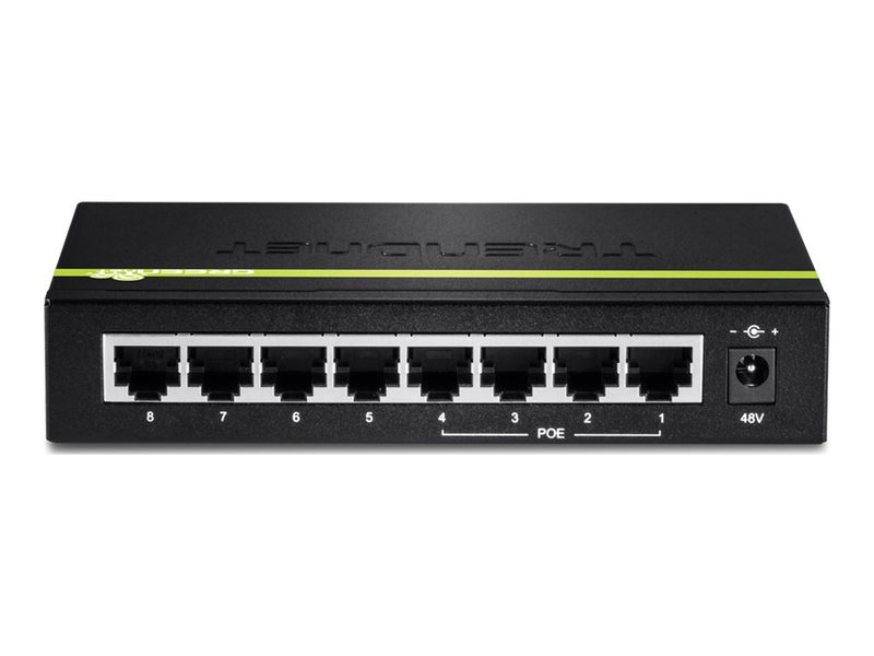 Trendnet 8-Port Netzwerk-Switch – PoE-Unterstützung, Fast Ethernet