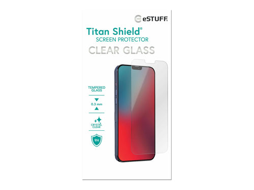eSTUFF Bildschirmschutz für iPhone 12/12 Pro – robustes Glas, klar