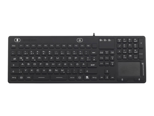 CONRAD Renkforce USB-Tastatur – Spritz- und staubgeschützt, mit Touchpad