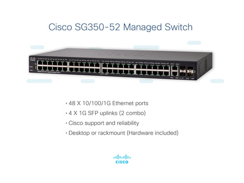 Cisco Gigabit Switch – 52 Ports, für große Netzwerke