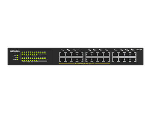 Netgear 24-Port Gigabit Switch – 16 PoE+ Ports, Einfach und Zuverlässig