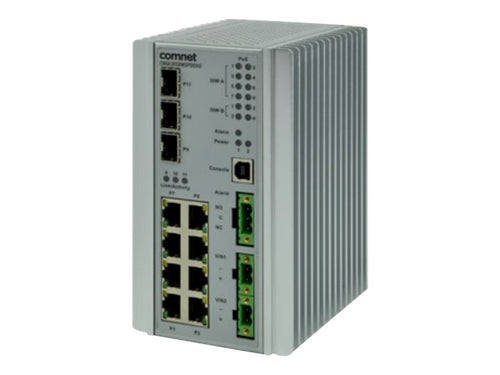 COMNET Netzwerk-Switch – 8 PoE+ Ports, wandmontierbar