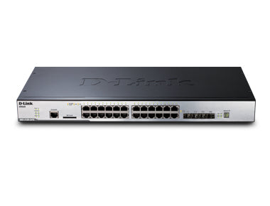 D-Link 24-Port Switch – Gigabit, stapelbar