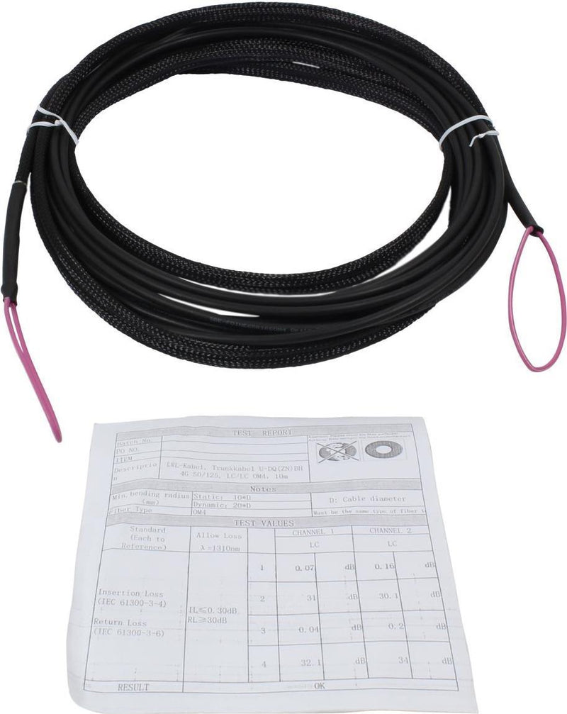 Allnet Glasfaserkabel – 180 m, 4x LC-Stecker für schnelle Datenübertragung