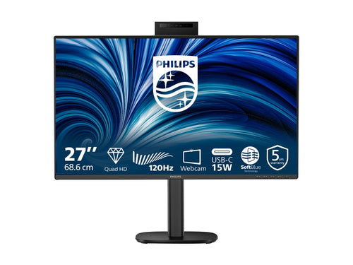 Philips 27" LED-Monitor – 2K-Auflösung, integrierte Lautsprecher