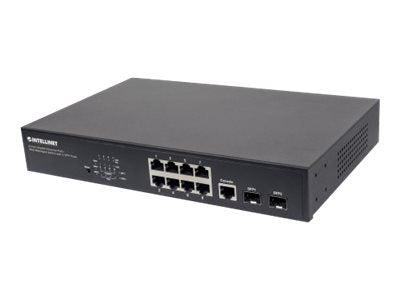 INTELLINET 8-Port Switch – Gigabit Ethernet, PoE+ Unterstützung
