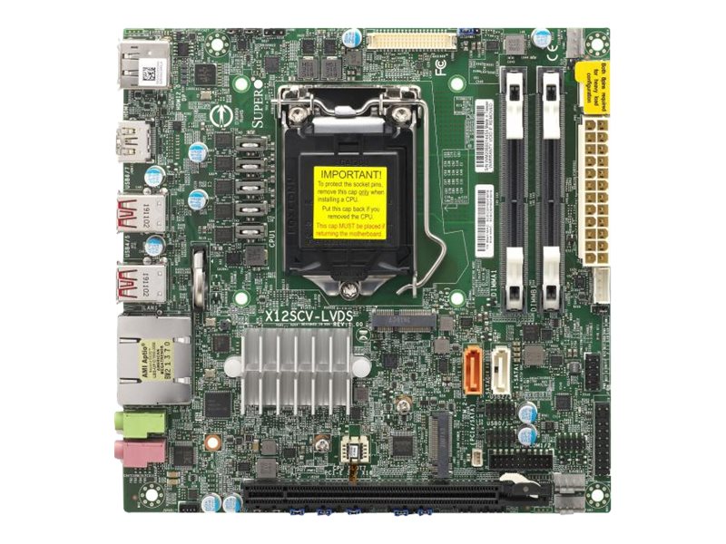 Supermicro Mini-ITX Motherboard – USB 3.2, 2x Gigabit LAN