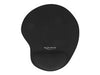 DELOCK Ergonomisches Mauspad – Mit Gel-Handballenauflage, Schwarz