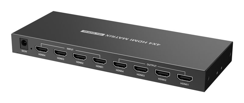Techly HDMI Matrix Switch – 4 Eingänge, 4 Ausgänge, 4K-Unterstützung