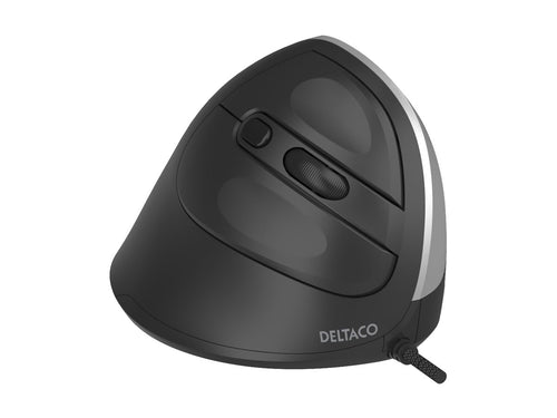 DELTACO Vertikale Maus – Ergonomisch, Leise, USB-Anschluss