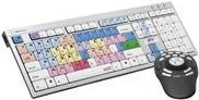 LOGIC-KEYBOARD Slimline Tastatur – Farbcodierte Tasten, USB-Hub