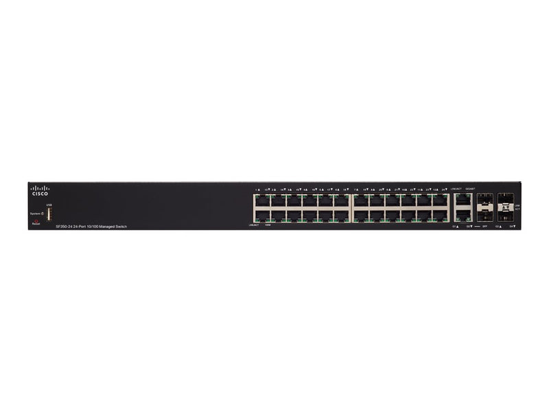 Cisco Netzwerk-Switch – 24 Anschlüsse, Rack-montierbar