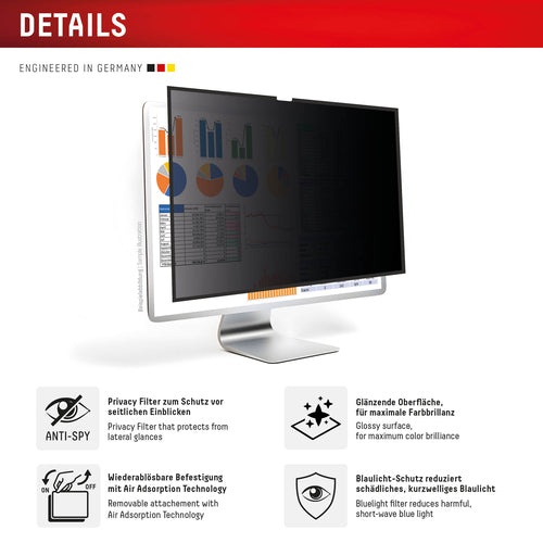E.V.I. 27" Privacy Safe Display – Sichtschutz für Apple Studio