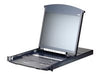 ATEN 19" KVM-Konsole – 8-Port Switch, platzsparend