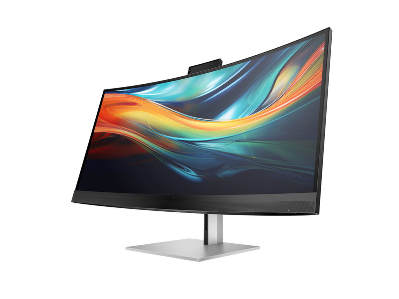 HP LED-Monitor – Gebogenes Display, integrierte Lautsprecher