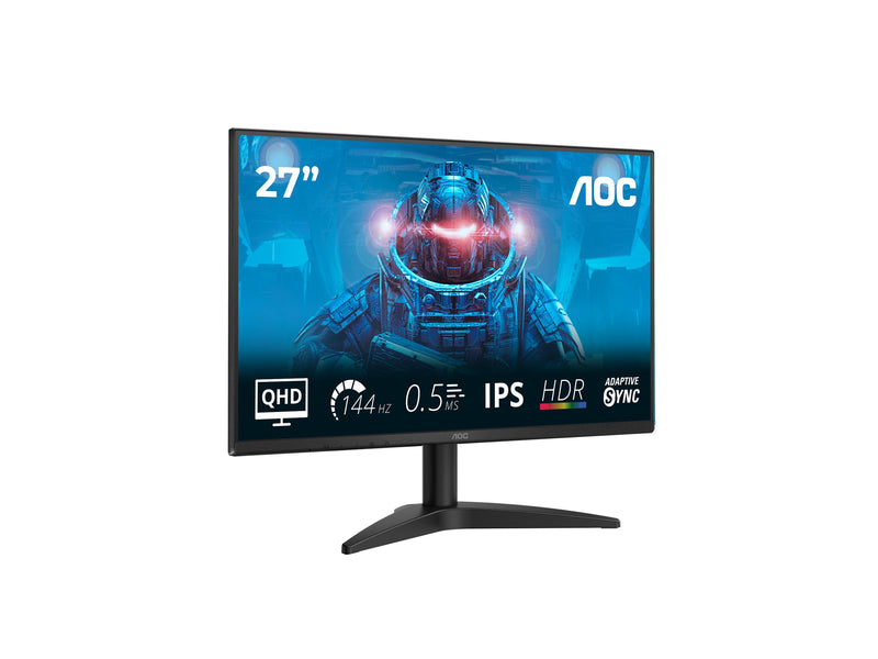 AOC 27" Monitor – QHD-Auflösung, 144 Hz Bildwiederholrate