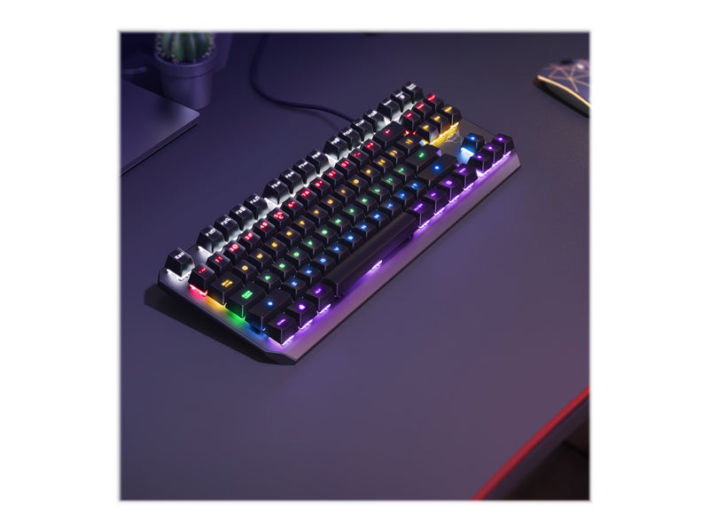 Trust GXT 834 TKL Tastatur – Mechanisch, Regenbogenlicht