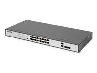 Digitus Ethernet Switch – 16 PoE+ Ports, Rack-montierbar