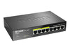 D-Link 8-Port Switch – 4 PoE-Anschlüsse, Gigabit-Geschwindigkeit