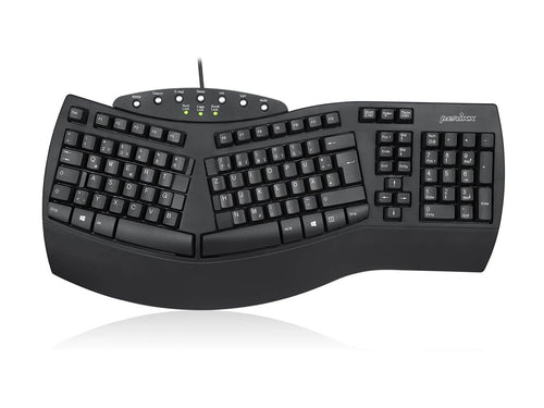 PERIXX Tastatur-Maus-Set – Ergonomisch, USB-Anschluss