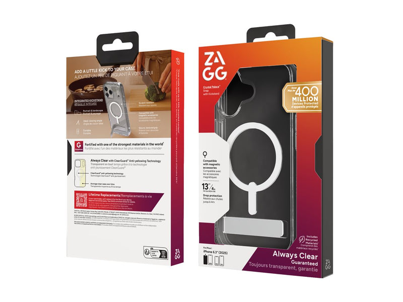 ZAGG iPhone 17 Hülle – MagSafe-kompatibel, kristallklarer Schutz