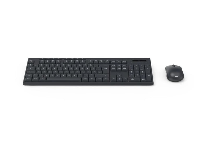 HAMA Kabellose Tastatur und Maus – Ideal fürs Heimbüro, 8 Mediatasten