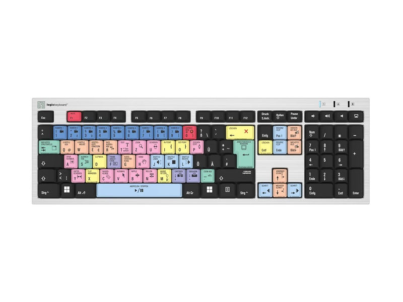 LOGIC-KEYBOARD Tastatur – Für Adobe Premiere Pro, USB-Anschluss