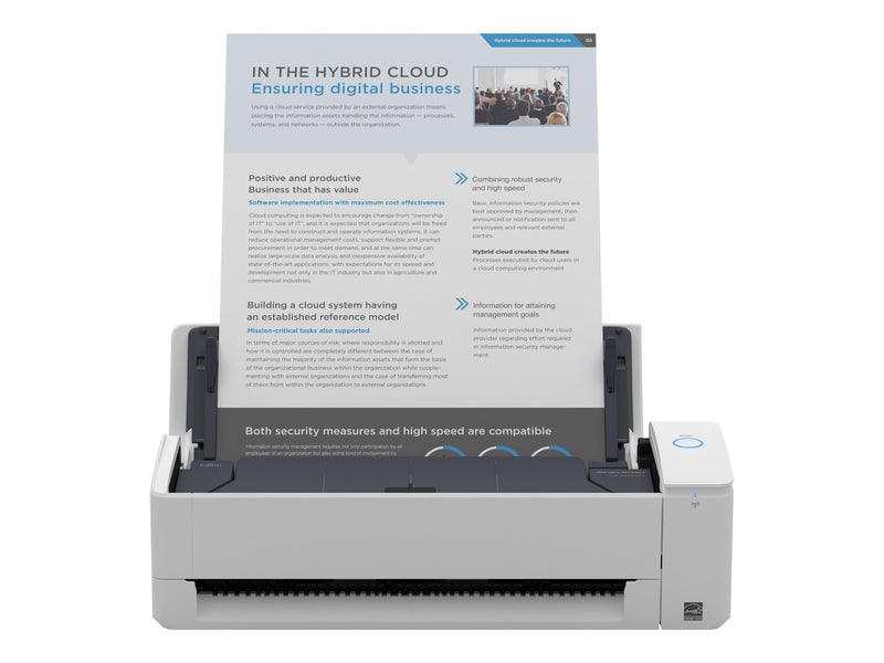 Fujitsu ScanSnap Dokumentenscanner – kompakt, WLAN-fähig
