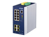 PLANET Switch – 8 PoE+ Ports, Wandmontage möglich