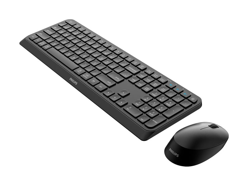 Philips Wireless Tastatur-Maus-Set – Kabellos, Ergonomisch