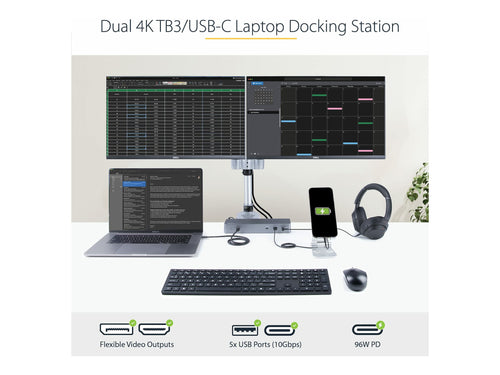 StarTech Thunderbolt 3 Dock – Dual 4K, USB-C Kompatibilität