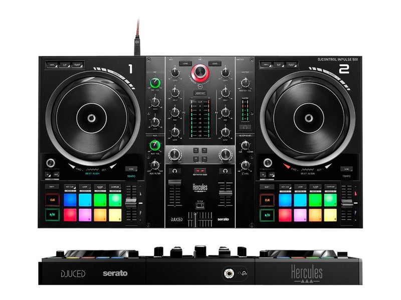 Hercules DJ-Controller – 2-Kanal, inklusive Software