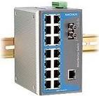 MOXA Netzwerk-Switch – 16 Ports, für DIN-Schiene geeignet