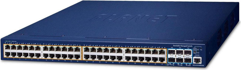 Planet Technology Netzwerk-Switch – 48 Ports, PoE+ Unterstützung