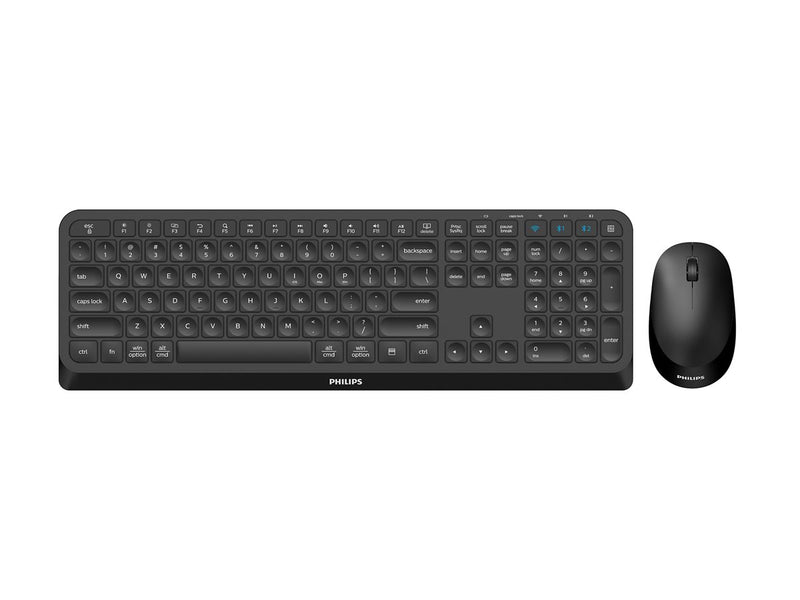 Philips Wireless Tastatur-Maus-Set – Kabellos, Ergonomisch