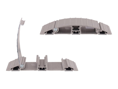 Dataflex Kabelschutz 90 cm – Bodenmontage, Silber